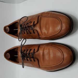 Johnston & Murphy Novick Brown Cap Toe Lace Up Shoes - Men's US 9